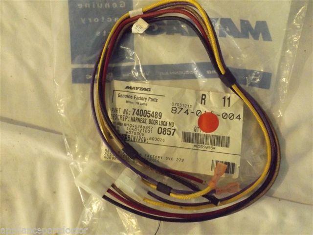 MAYTAG JENN AIR STOVE 74005489 Harness, Door Lock Motor NEW IN BOX MAYTAG JENN AIR STOVE 74005489 Harness, Door Lock Motor NEW IN BOX